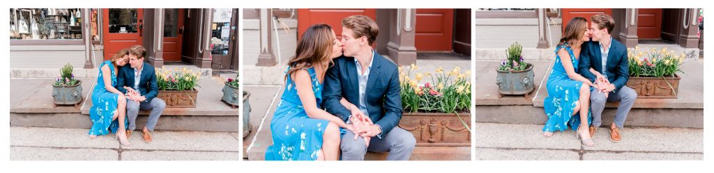 candid moment caught during hudson valley engagement session