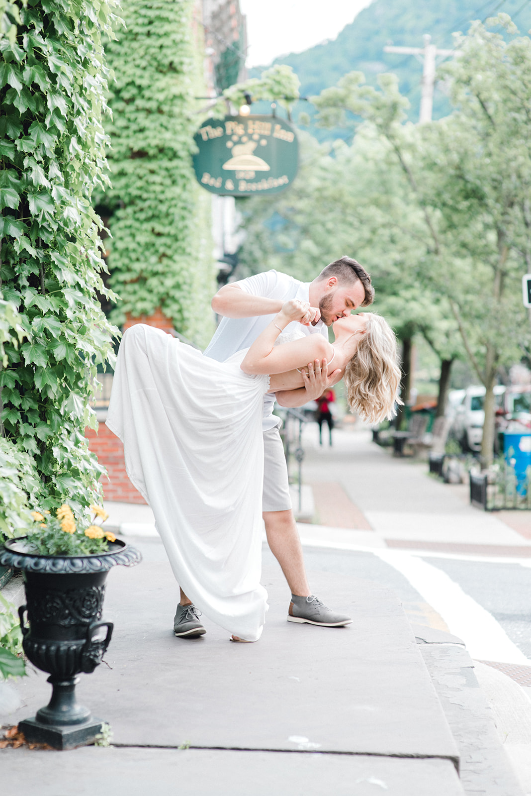 cold spring engagement session