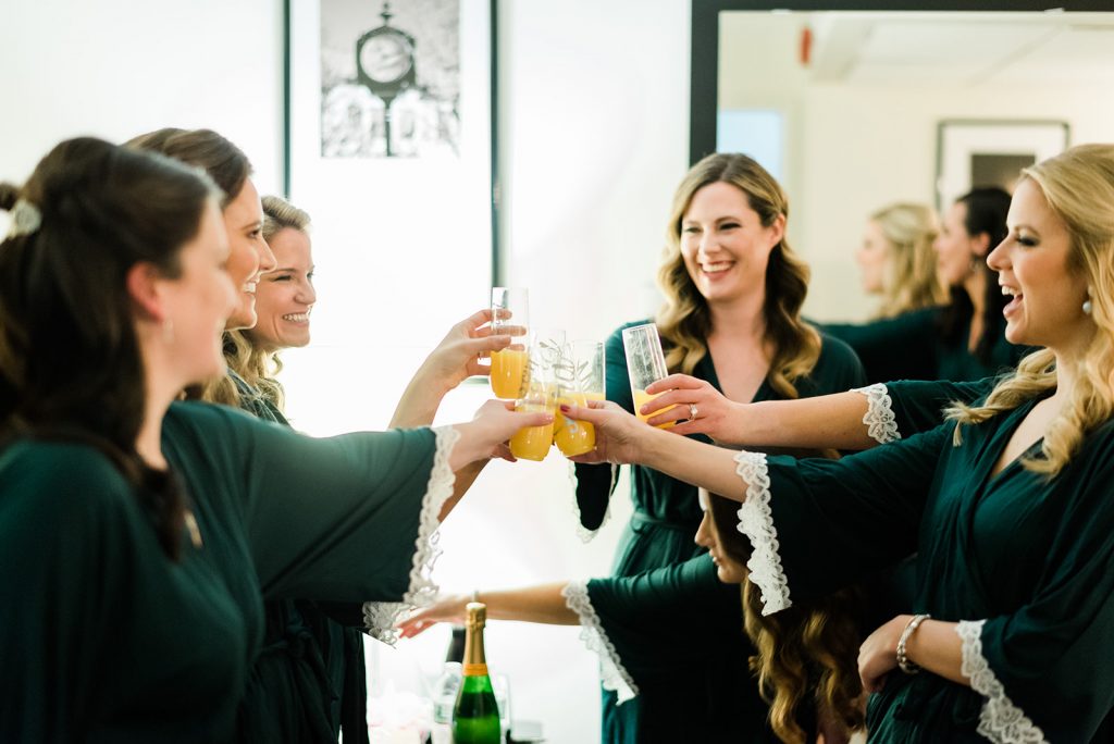 bridesmaids toast for falkirk wedding