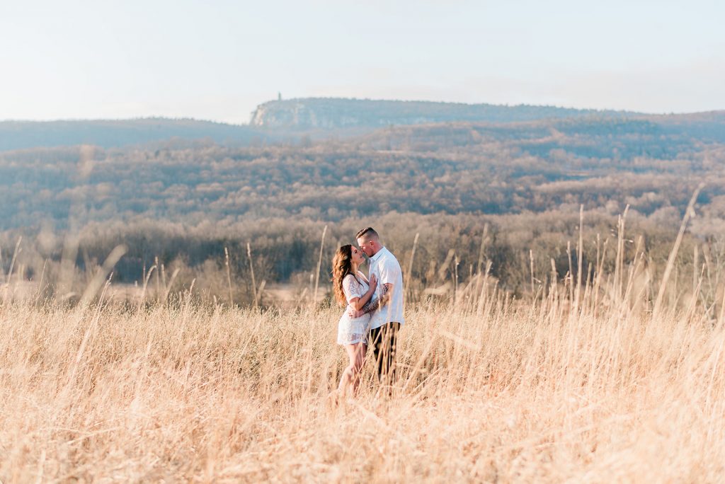 New Paltz engagement session mountain views. 