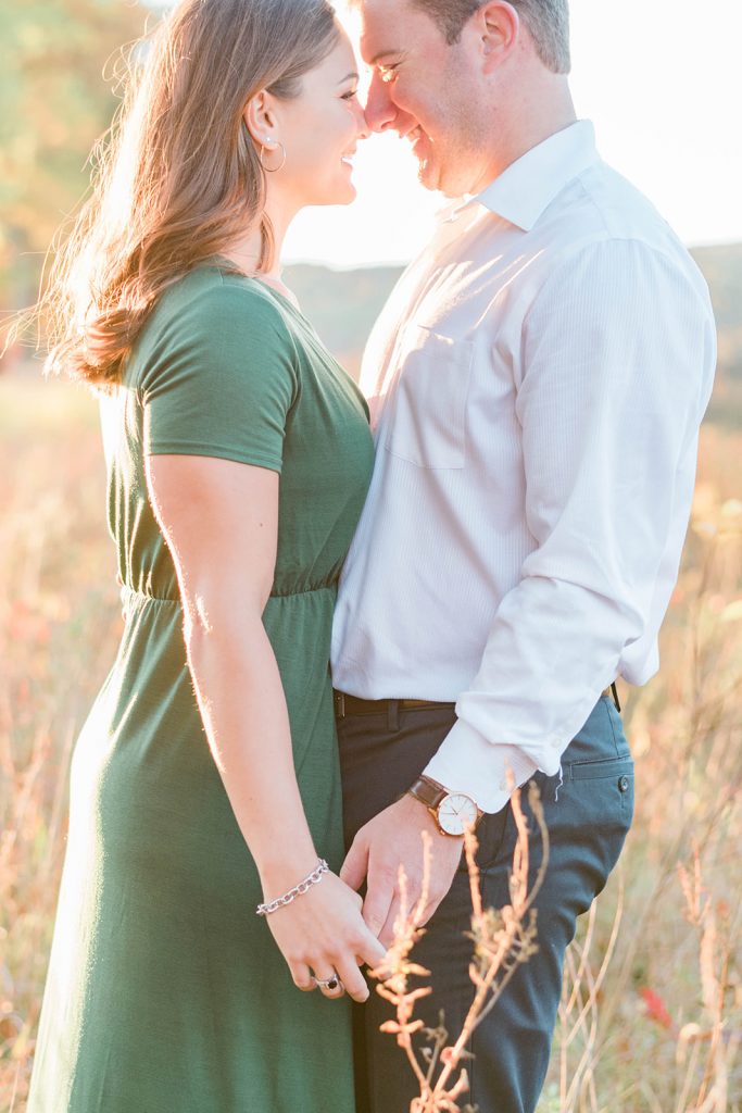 sunset engagement session in new paltz