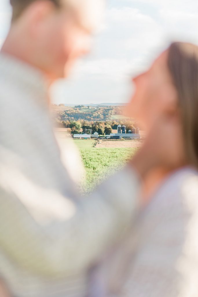 farm picture at engagement session