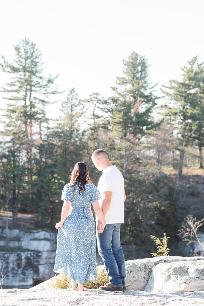 couple before surprise proposal in hudson valley ny