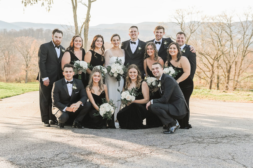 bridal party at the garrison